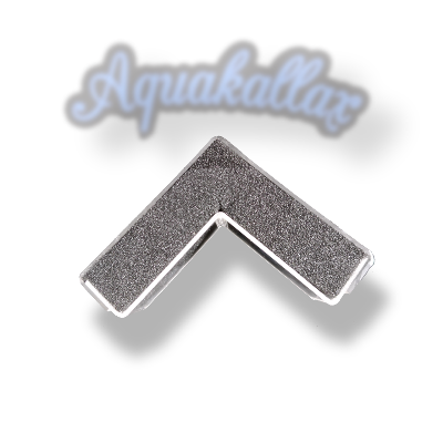 Aquakallax Konkav-HMF für Kallax in der Draufsicht mit rechtwinklig angeordneten grauen Filtermatten in transparenter Halterung