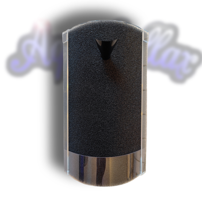 Aquakallax Classic Hamburger Mattenfilter mit Aquael PAT MINI, schwarzer Filtermatte und Ausströmer, Vorderansicht