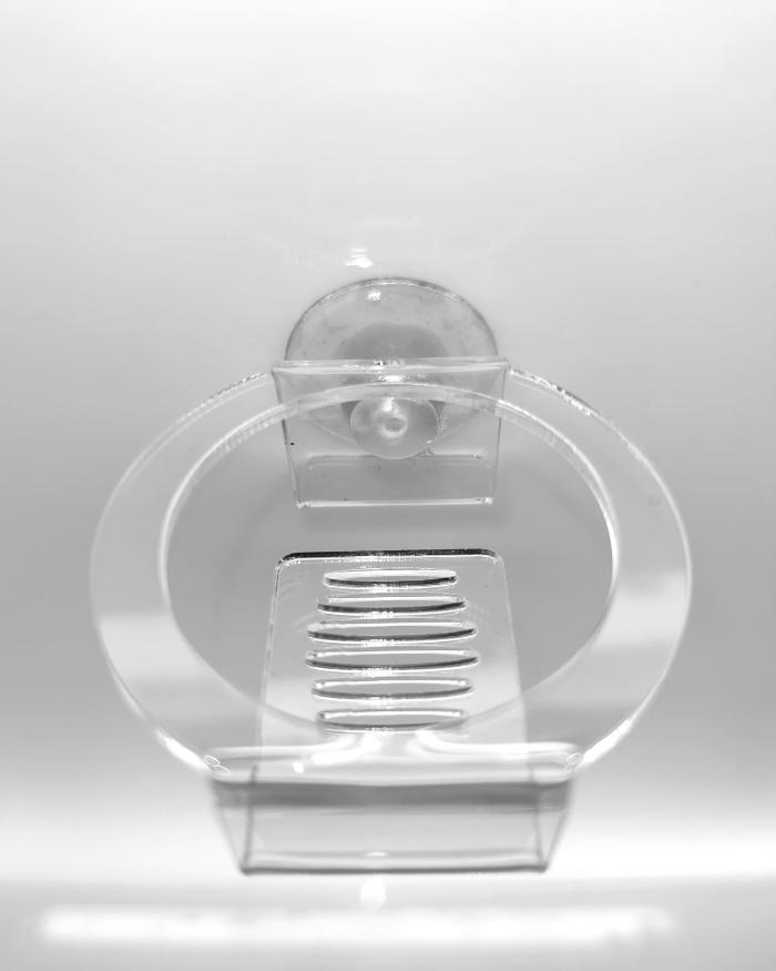 Aquakallax Oxi-Hover ohne Oxidator in Draufsicht mit transparentem Haltering, geschlitzter Auflage und Saugnapf
